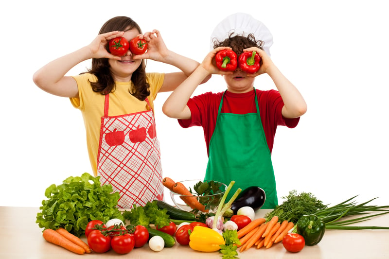 Dieta vegetariana para niños